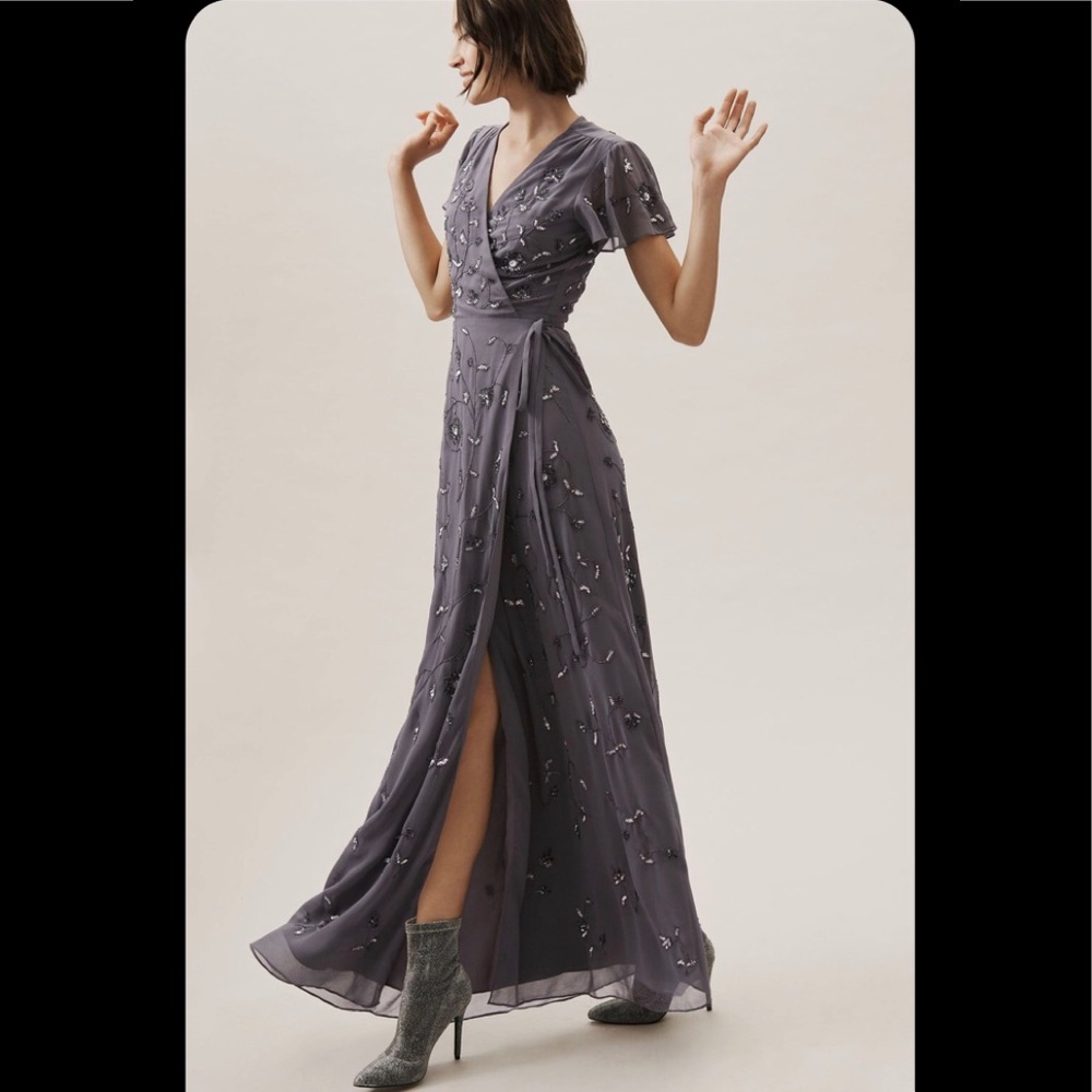 Anthropologie BHLDN Plymouth Wrap Dress